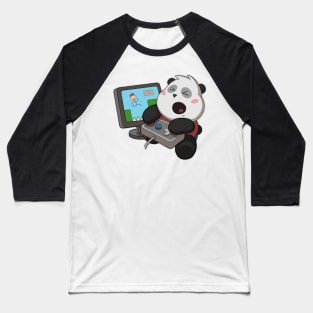 Gamer Panda Baseball T-Shirt